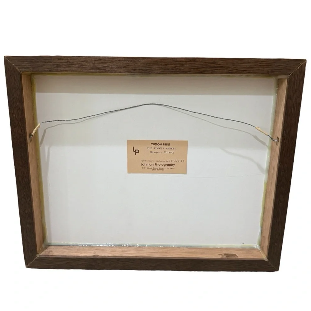 Lohman Photography The Flower Market Bergen Norway Custom Wood Frame Print 12x15